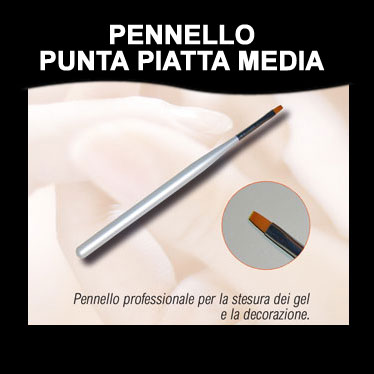 PENNELLO PUNTA PIATTA MEDIA